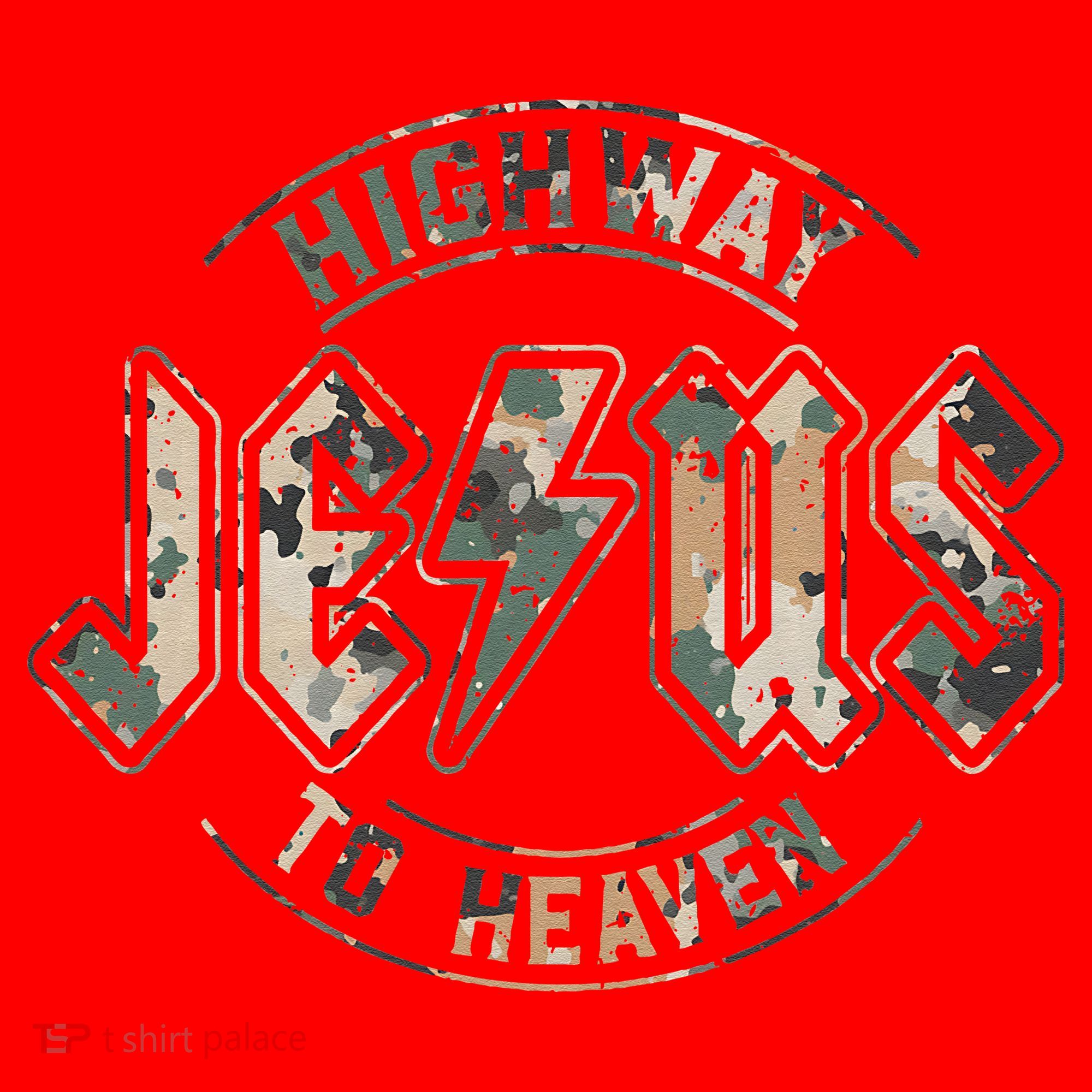 Jesus Highway To Heaven Camo Camouflage Santa Hat
