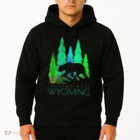 Jackson Hole Wyoming Bear And Trees Jackson Hole Hoodie thumb 2
