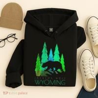 Jackson Hole Wyoming Bear And Trees Jackson Hole Hoodie thumb 4