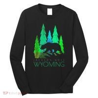 Jackson Hole Wyoming Bear And Trees Jackson Hole Long Sleeve Shirt thumb 0