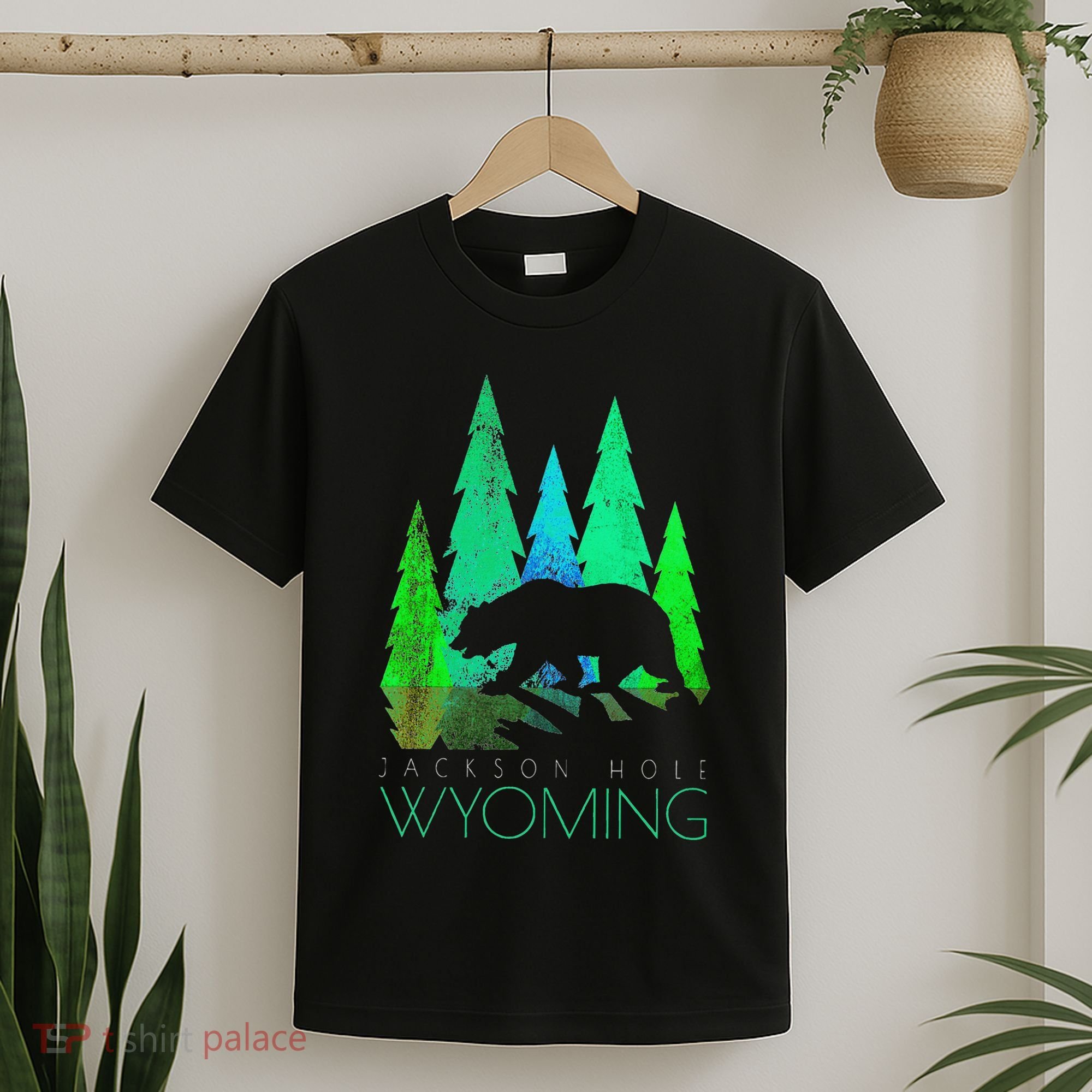Jackson Hole Wyoming Bear And Trees Jackson Hole T-Shirt