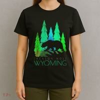 Jackson Hole Wyoming Bear And Trees Jackson Hole T-Shirt thumb 4