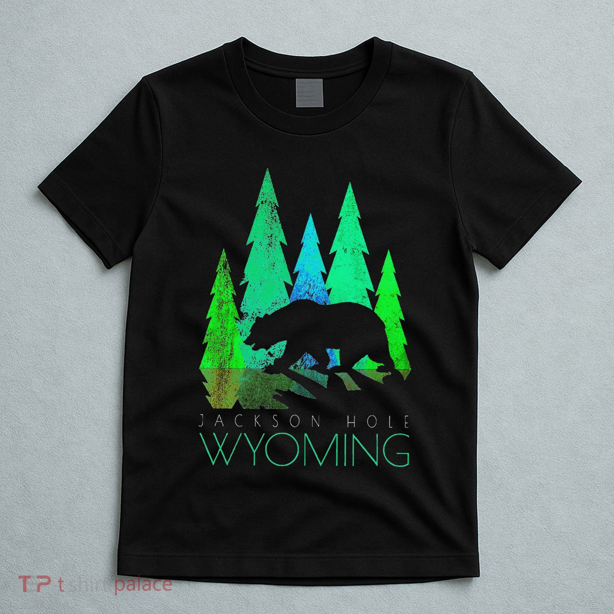 Jackson Hole Wyoming Bear And Trees Jackson Hole T-Shirt