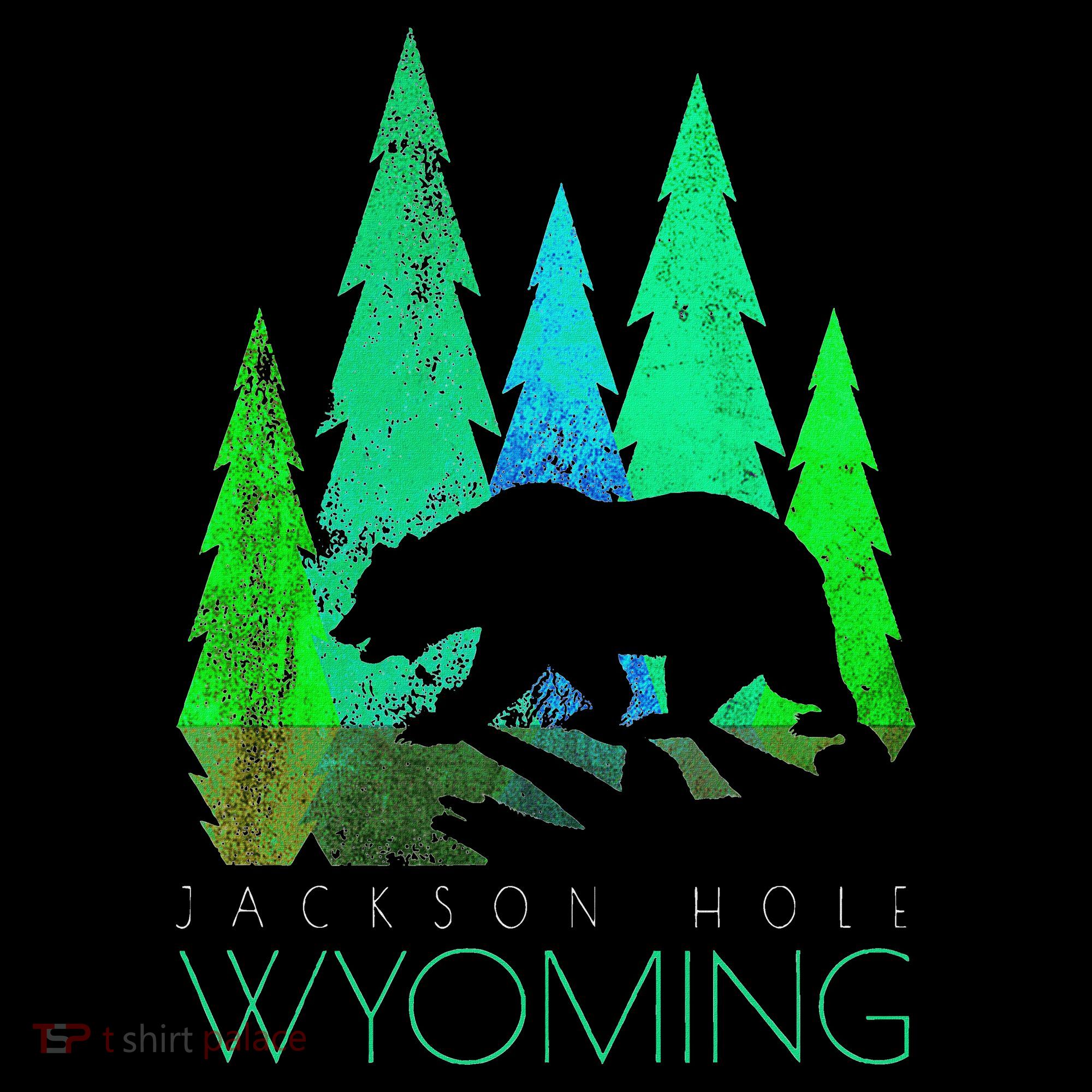 Jackson Hole Wyoming Bear And Trees Jackson Hole Women's Hoodie