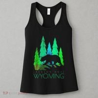 Jackson Hole Wyoming Bear And Trees Jackson Hole Women's Tank Top thumb 3