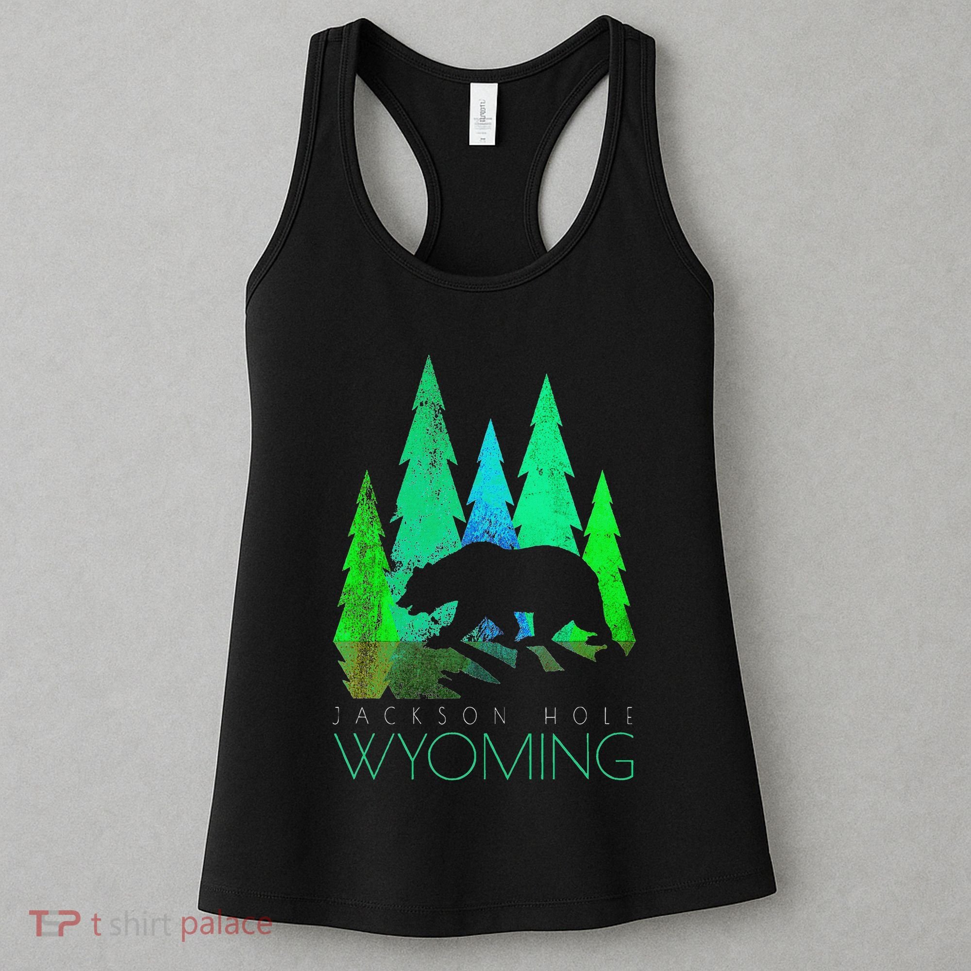 Jackson Hole Wyoming Bear And Trees Jackson Hole Women's Tank Top