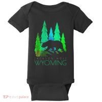 Jackson Hole Wyoming Bear And Trees Jackson Hole Baby Bodysuit thumb 0