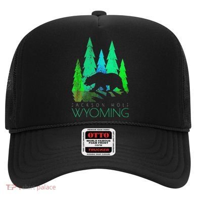 Jackson Hole Wyoming Bear And Trees Jackson Hole Hat