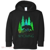Jackson Hole Wyoming Bear And Trees Jackson Hole Toddler Hoodie thumb 0