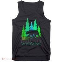 Jackson Hole Wyoming Bear And Trees Jackson Hole Tank Top thumb 0