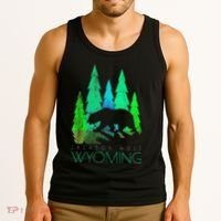Jackson Hole Wyoming Bear And Trees Jackson Hole Tank Top thumb 3