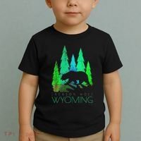 Jackson Hole Wyoming Bear And Trees Jackson Hole Toddler T-Shirt thumb 2