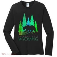 Jackson Hole Wyoming Bear And Trees Jackson Hole Women's Long Sleeve Shirt thumb 0