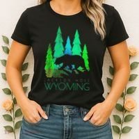 Jackson Hole Wyoming Bear And Trees Jackson Hole Women's T-Shirt thumb 2
