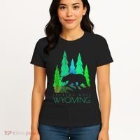Jackson Hole Wyoming Bear And Trees Jackson Hole Women's T-Shirt thumb 4