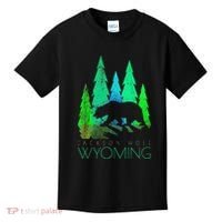 Jackson Hole Wyoming Bear And Trees Jackson Hole Kids T-Shirt thumb 0
