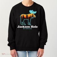 Jackson Hole Wyoming Moose Mountains Grand Tetons Women's Sweatshirt thumb 0
