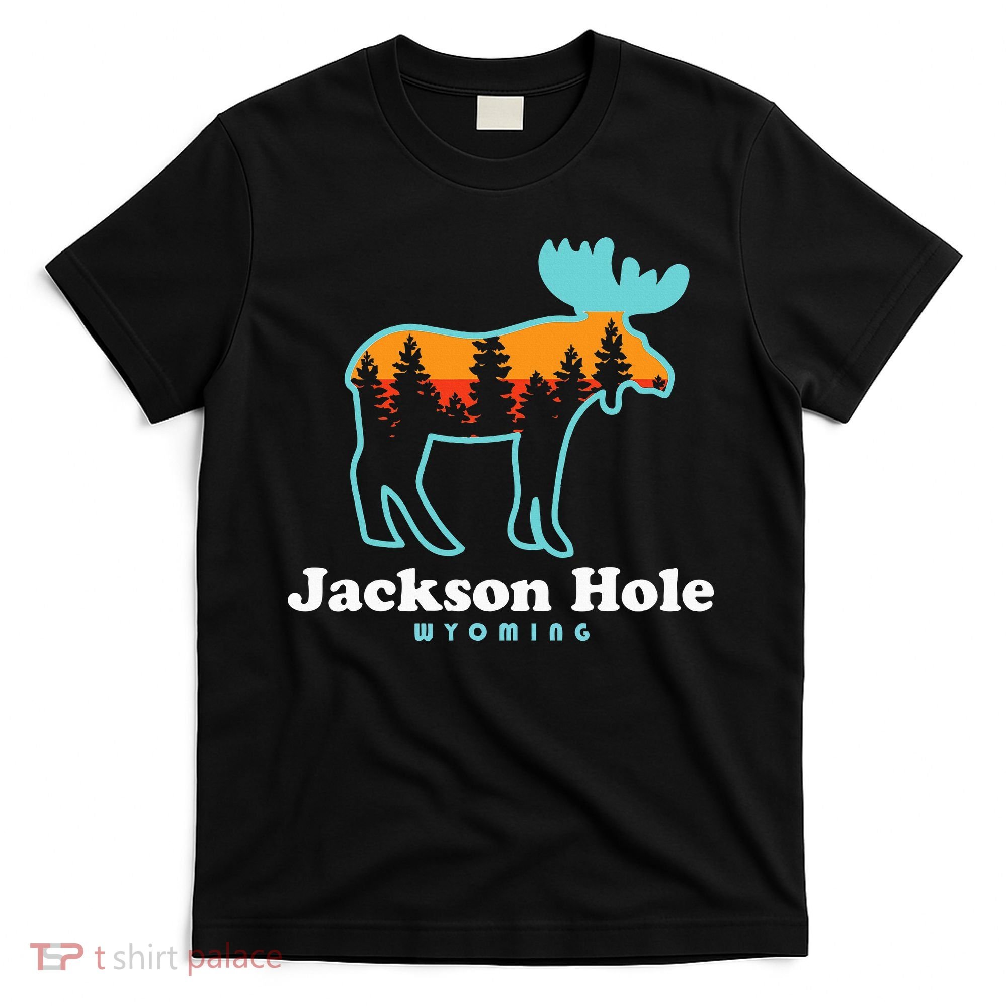 Jackson Hole Wyoming Moose Mountains Grand Tetons T-Shirt