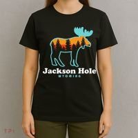 Jackson Hole Wyoming Moose Mountains Grand Tetons T-Shirt thumb 4