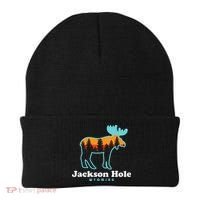 Jackson Hole Wyoming Moose Mountains Grand Tetons Beanie thumb 0