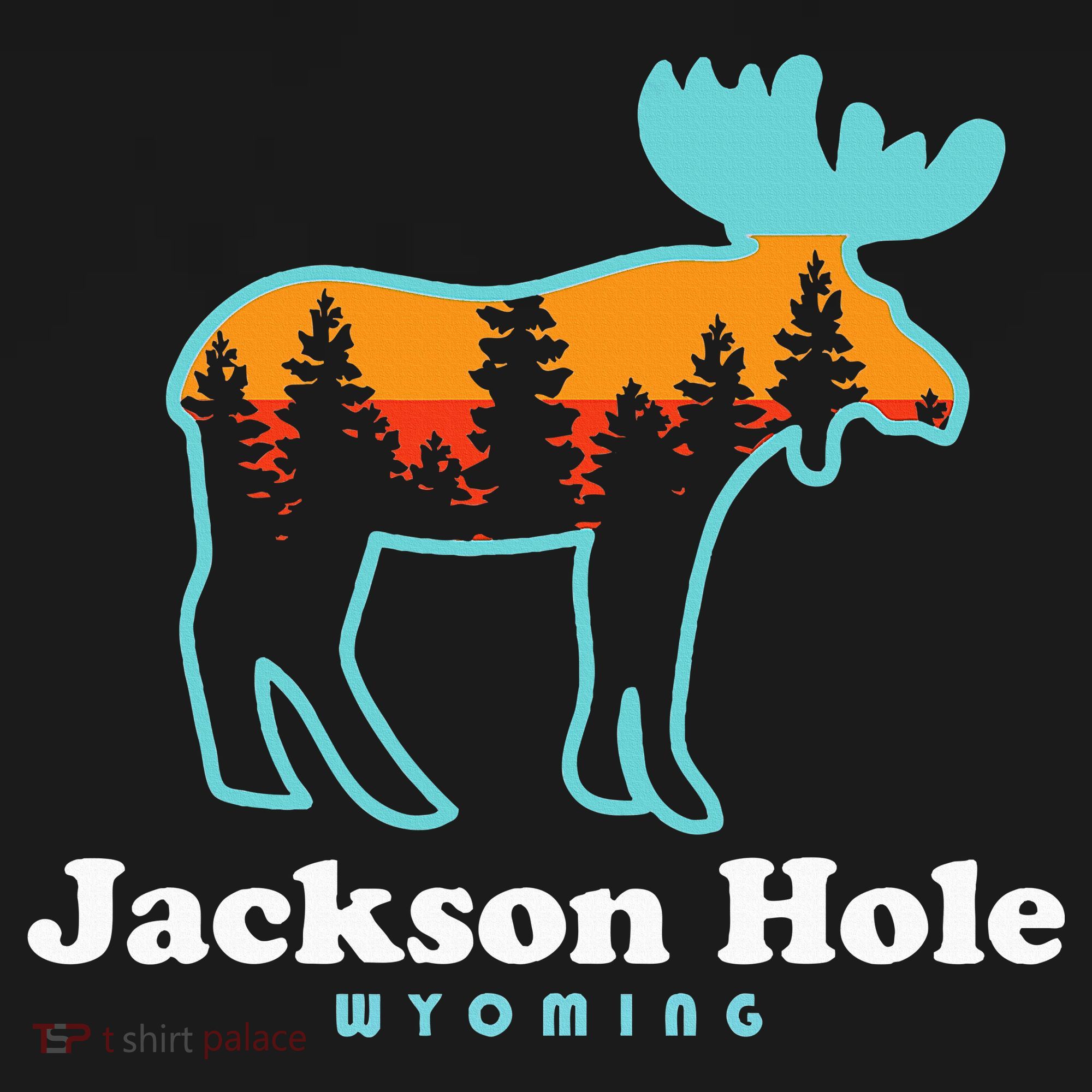 Jackson Hole Wyoming Moose Mountains Grand Tetons Women's Hoodie