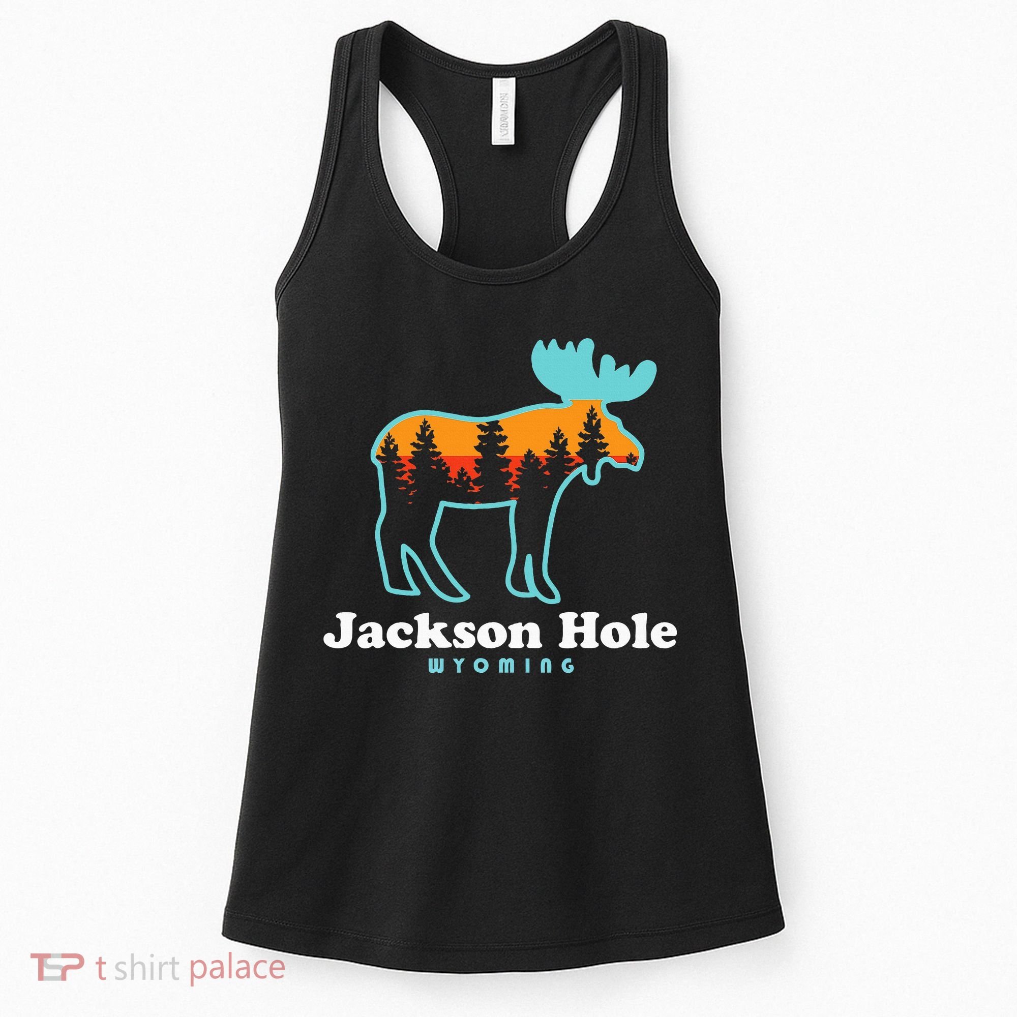 Jackson Hole Wyoming Moose Mountains Grand Tetons Women's Tank Top
