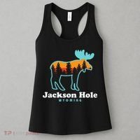 Jackson Hole Wyoming Moose Mountains Grand Tetons Women's Tank Top thumb 3