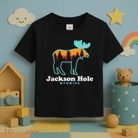 Jackson Hole Wyoming Moose Mountains Grand Tetons Toddler T-Shirt thumb 3