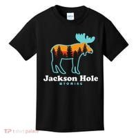 Jackson Hole Wyoming Moose Mountains Grand Tetons Kids T-Shirt thumb 0