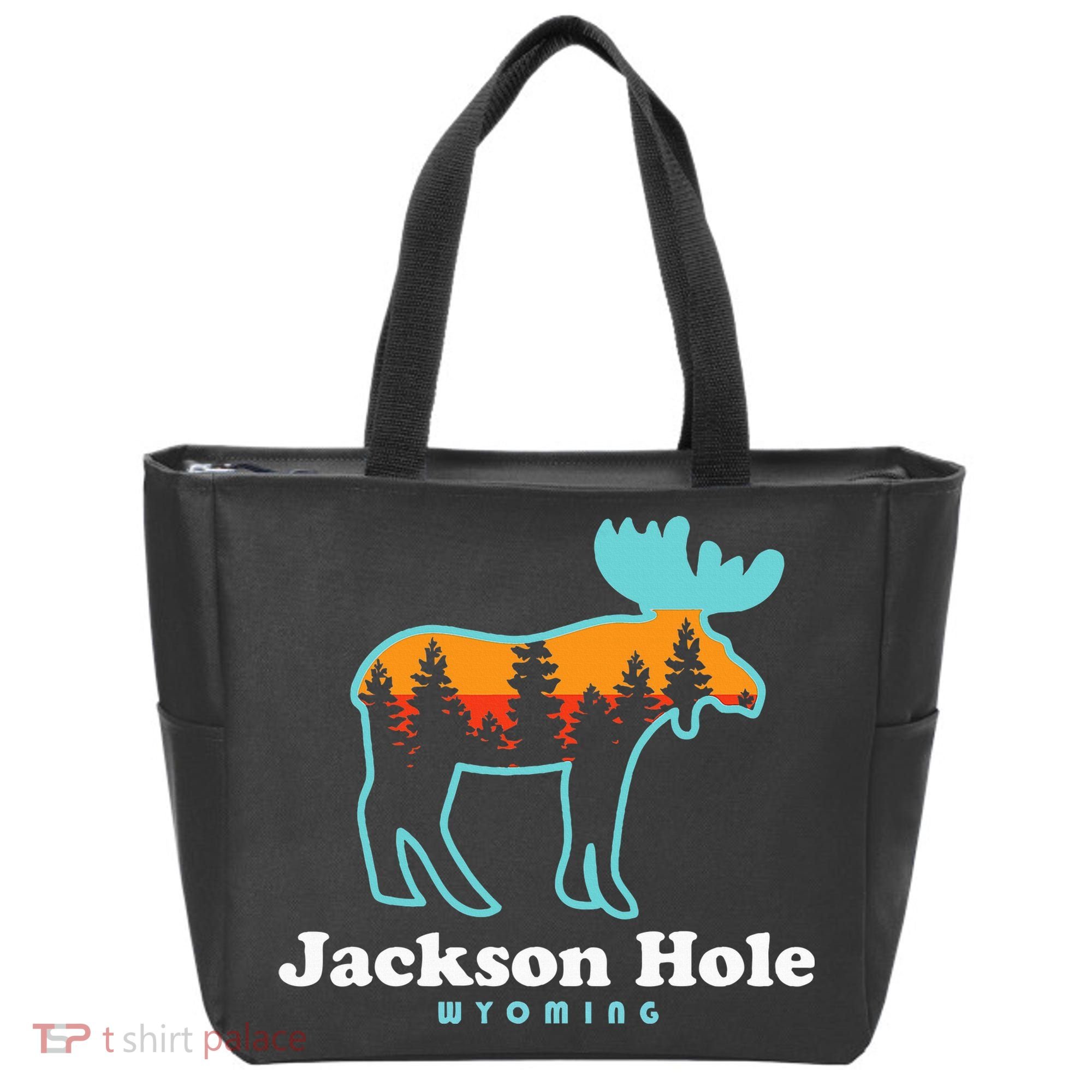 Jackson Hole Wyoming Moose Mountains Grand Tetons Tote Bag