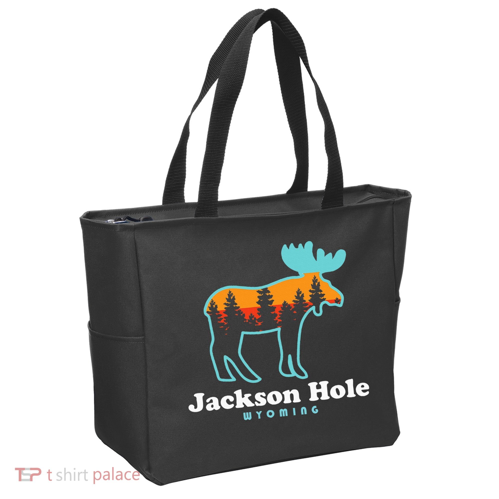 Jackson Hole Wyoming Moose Mountains Grand Tetons Tote Bag