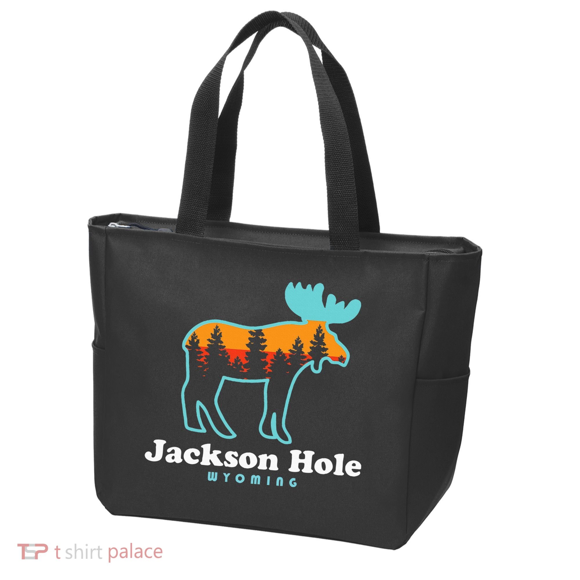 Jackson Hole Wyoming Moose Mountains Grand Tetons Tote Bag