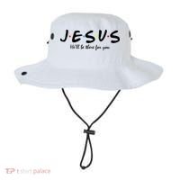 Jesus He Will Be There For You Christian Bucket Hat thumb 0