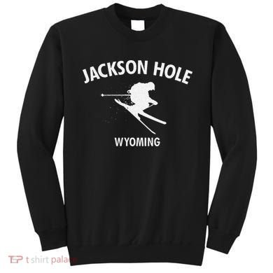 Jackson Hole Wyoming Skiing Sweatshirt
