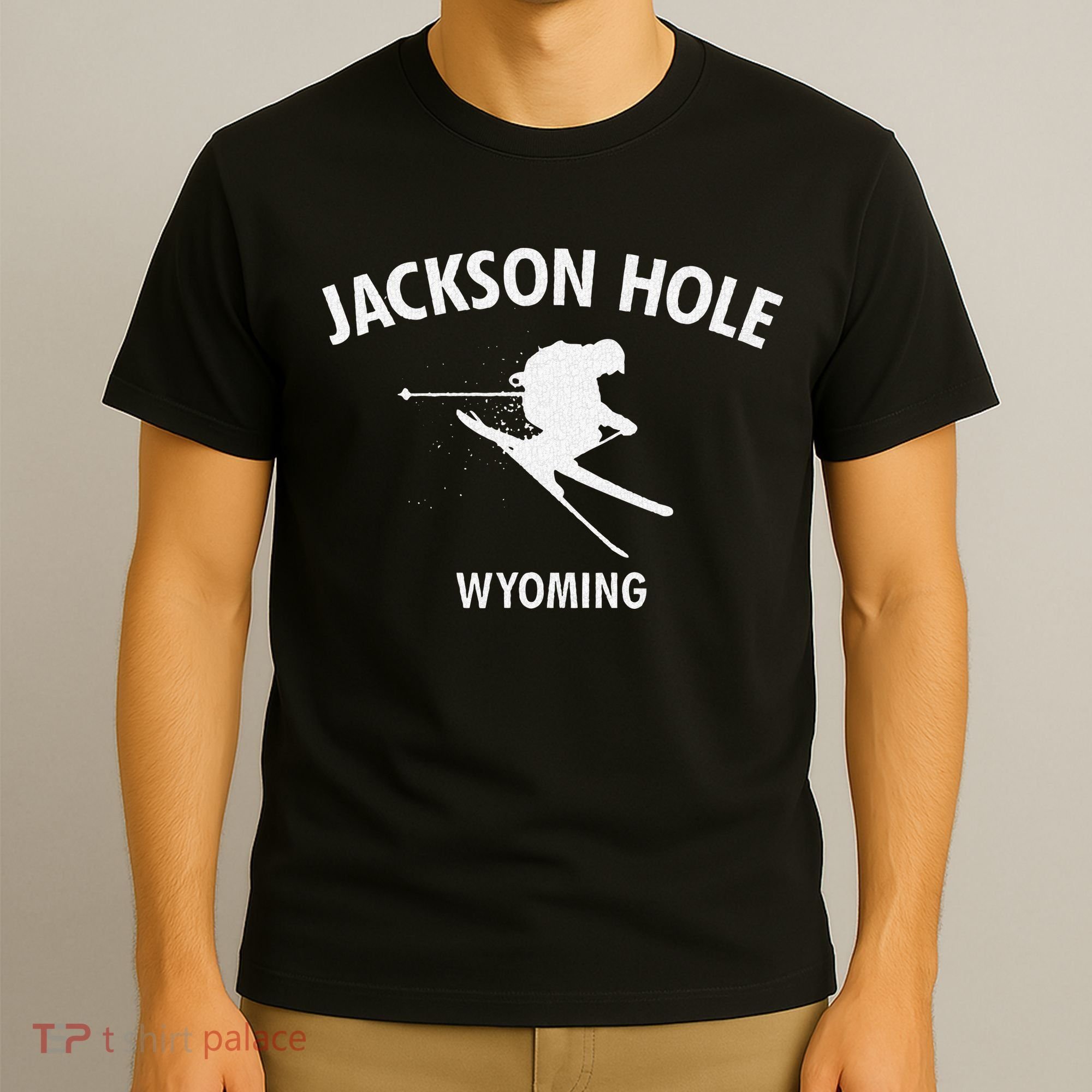 Jackson Hole Wyoming Skiing T-Shirt