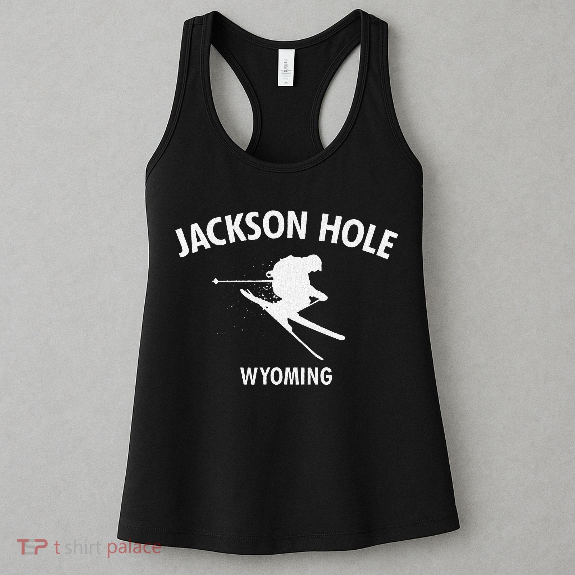 Jackson Hole Wyoming Skiing Women's Tank Top