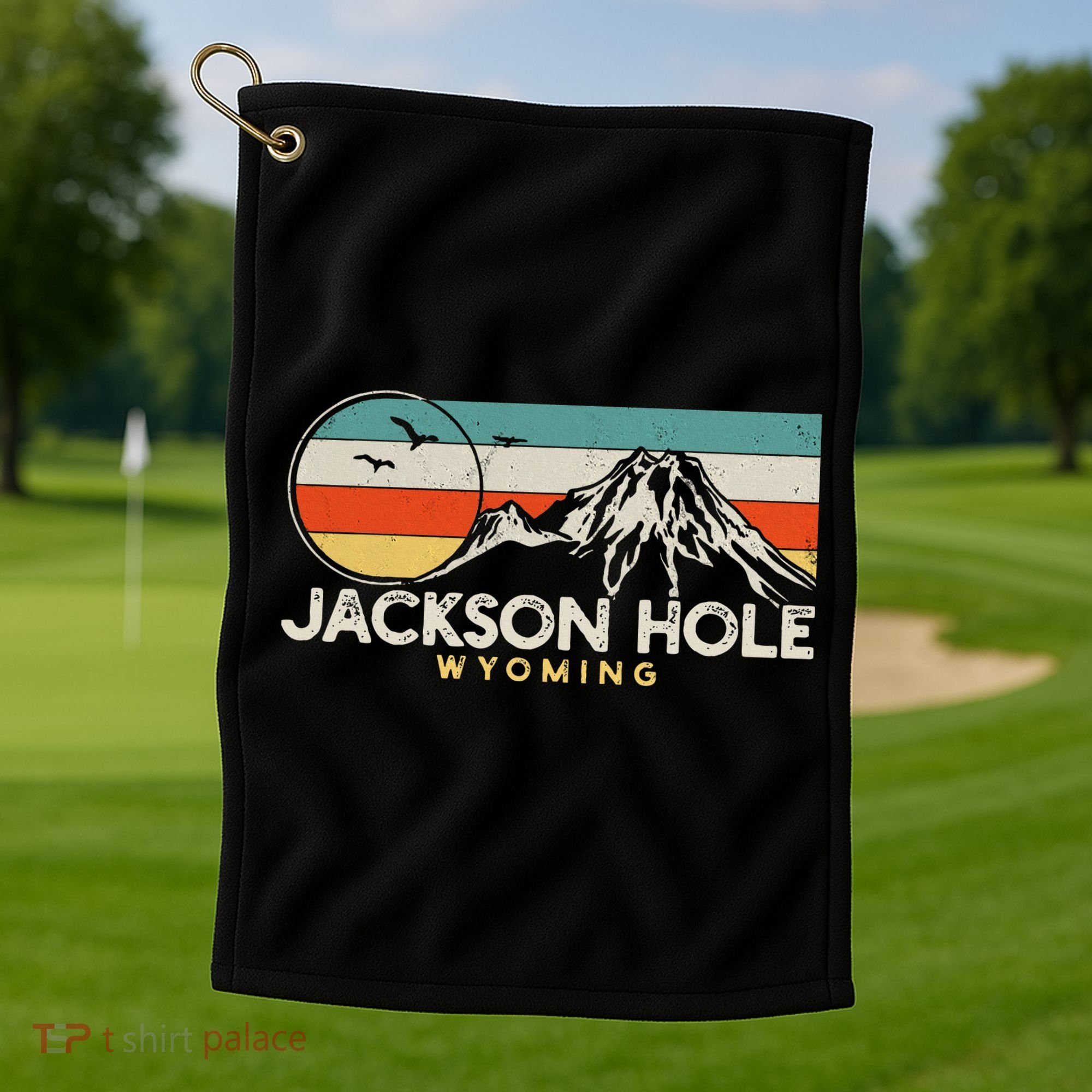 Jackson Hole Wyoming Travel Golf Towel