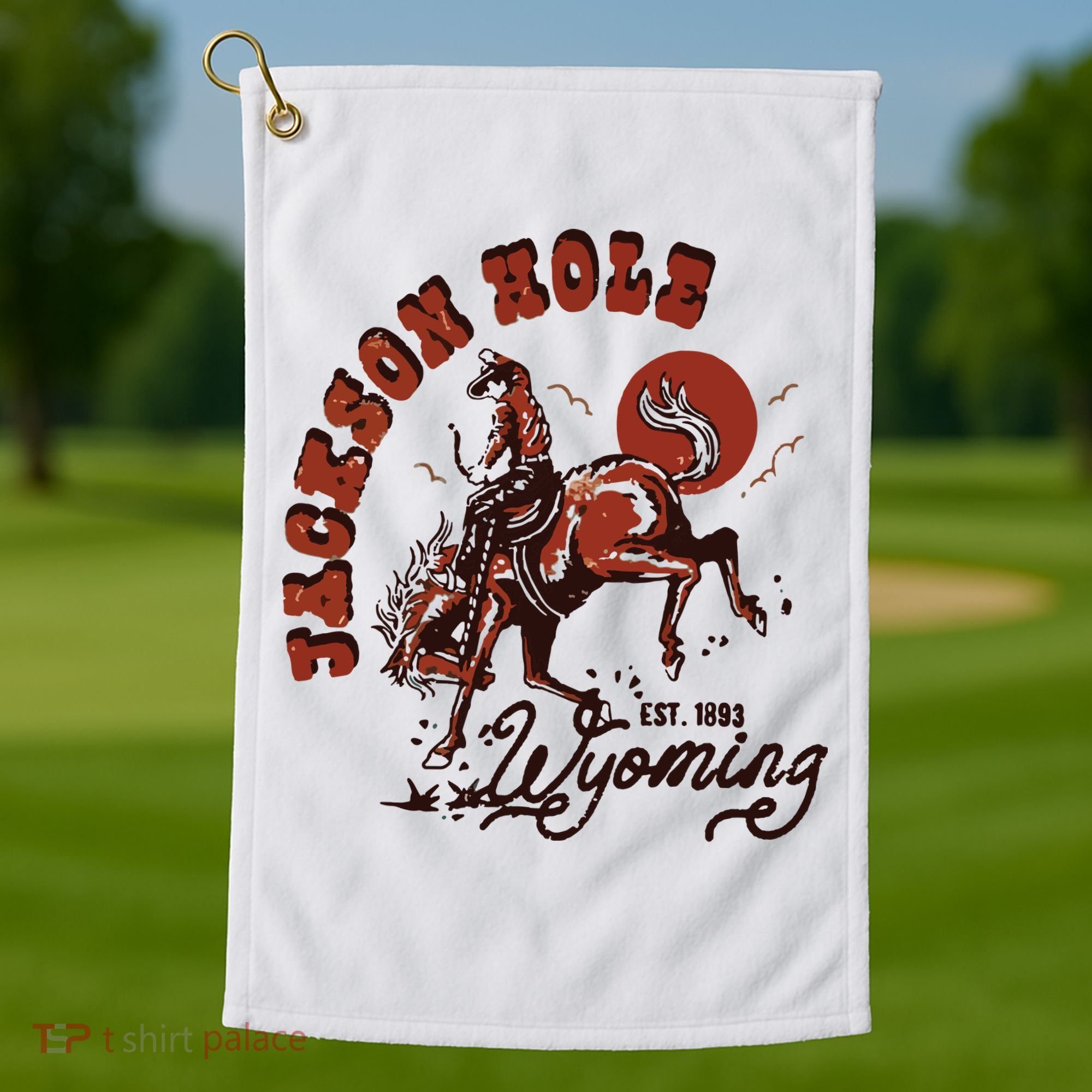 Jackson Hole Wyoming Golf Towel