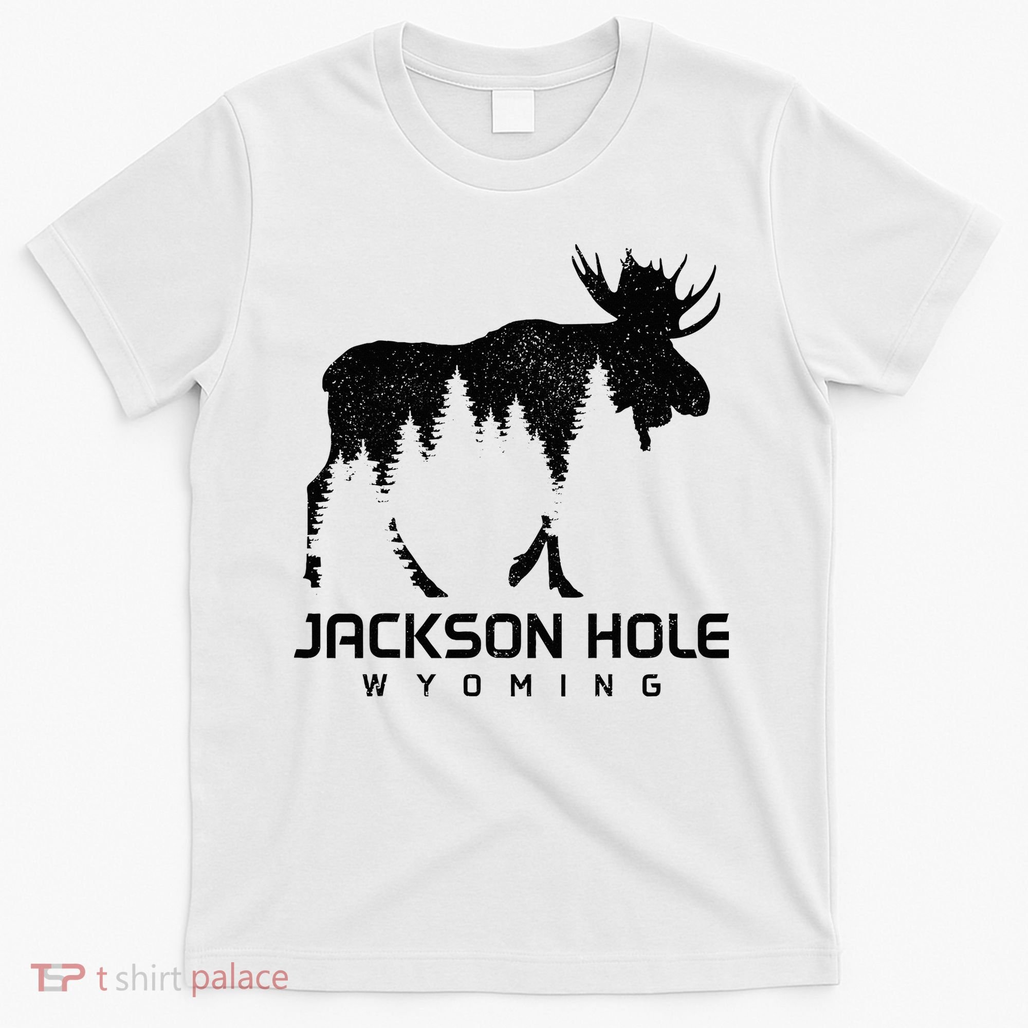 Jackson Hole Wyoming Vintage Moose Souvenir Pride T-Shirt