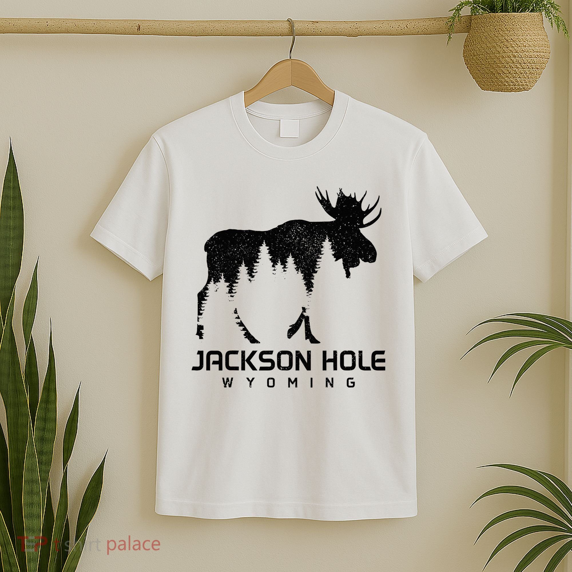 Jackson Hole Wyoming Vintage Moose Souvenir Pride T-Shirt