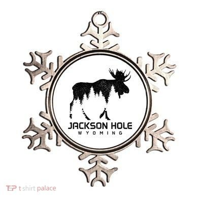 Jackson Hole Wyoming Vintage Moose Souvenir Pride Ornament