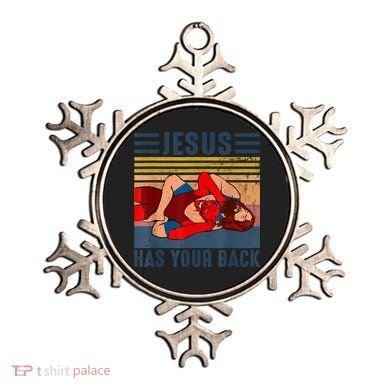 Jesus Has Your Back Wrestling Vintage Ornament