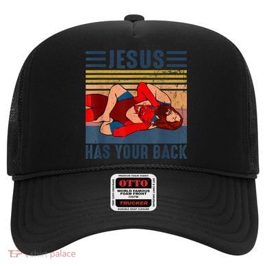 Jesus Has Your Back Wrestling Vintage Hat