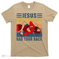 Jesus Has Your Back Wrestling Vintage T-Shirt thumb 0
