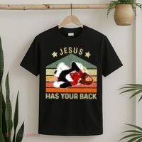 Jesus Has Your Back Brazilian Jiu Jitsu Jesus T-Shirt thumb 2