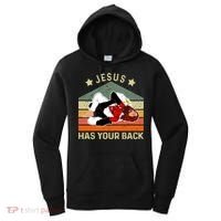 Jesus Has Your Back Brazilian Jiu Jitsu Jesus Women's Hoodie thumb 0