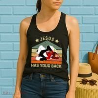 Jesus Has Your Back Brazilian Jiu Jitsu Jesus Women's Tank Top thumb 2