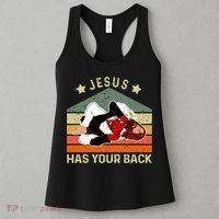 Jesus Has Your Back Brazilian Jiu Jitsu Jesus Women's Tank Top thumb 3