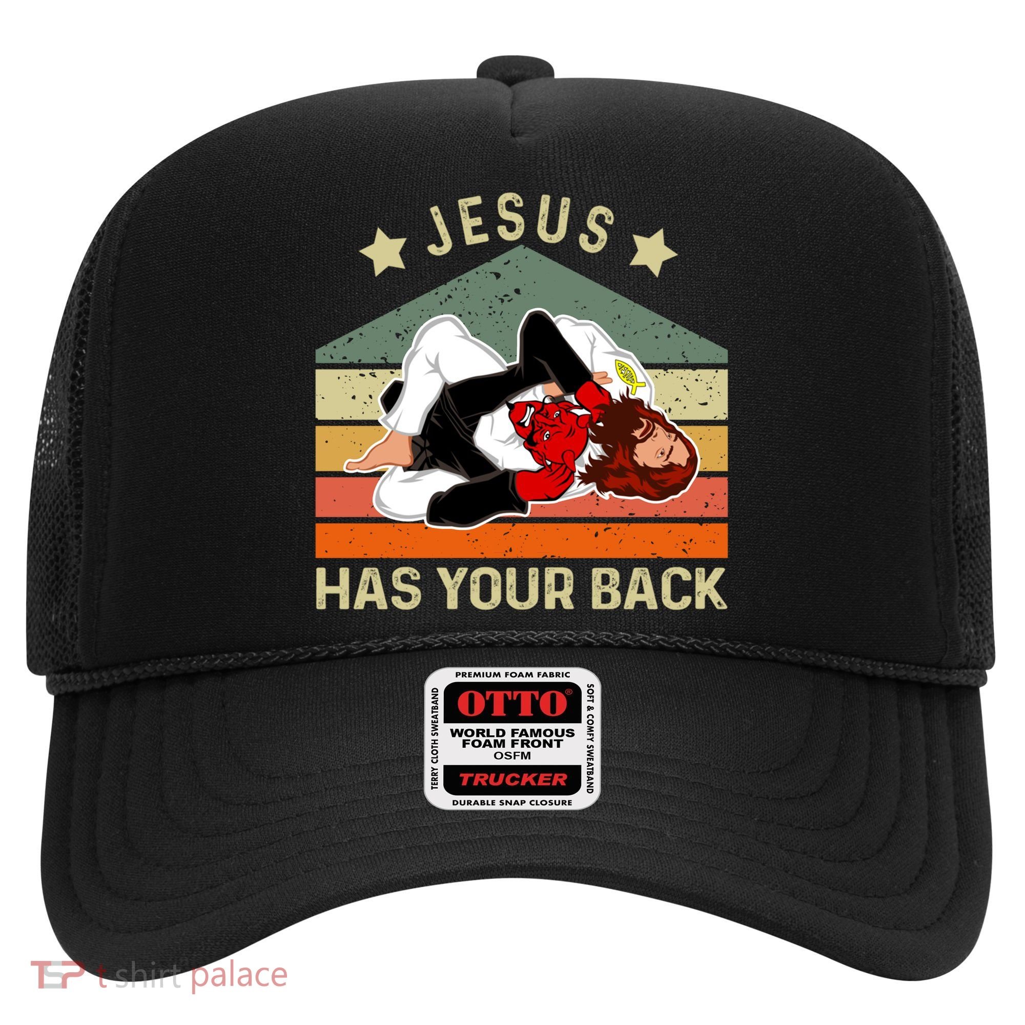 Jesus Has Your Back Brazilian Jiu Jitsu Jesus Hat