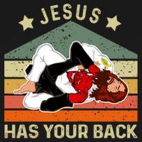 Jesus Has Your Back Brazilian Jiu Jitsu Jesus Tank Top thumb 6